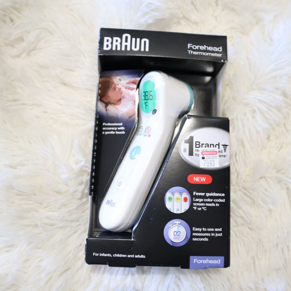 Braun forehead thermometer for infant children & adults BFH175 new